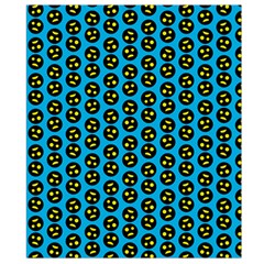 0059 Comic Head Bothered Smiley Pattern Waist Pouch (Small) from ArtsNow.com Back Strap