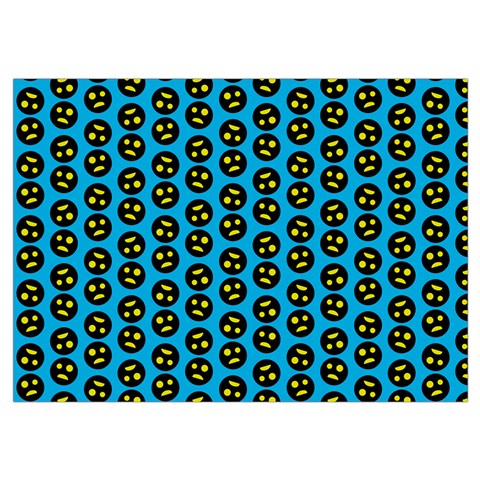 0059 Comic Head Bothered Smiley Pattern Wristlet Pouch Bag (Small) from ArtsNow.com Belt Loop