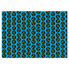 0059 Comic Head Bothered Smiley Pattern Wristlet Pouch Bag (Small) from ArtsNow.com Belt Loop