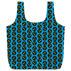 0059 Comic Head Bothered Smiley Pattern Full Print Recycle Bag (XXL) from ArtsNow.com Front