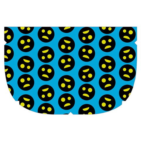 0059 Comic Head Bothered Smiley Pattern Makeup Case (Small) from ArtsNow.com Side Left