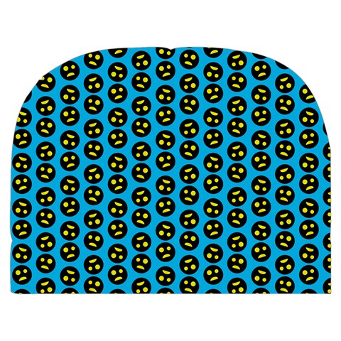 0059 Comic Head Bothered Smiley Pattern Makeup Case (Medium) from ArtsNow.com Front