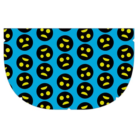 0059 Comic Head Bothered Smiley Pattern Makeup Case (Medium) from ArtsNow.com Side Right