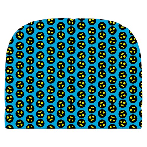 0059 Comic Head Bothered Smiley Pattern Makeup Case (Large) from ArtsNow.com Front