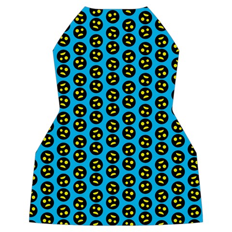 0059 Comic Head Bothered Smiley Pattern Women s Long Sleeve Raglan Tee from ArtsNow.com Back