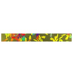 Colorful brush strokes painting on a green background                                                 Waist Pouch (Large) from ArtsNow.com Bottom