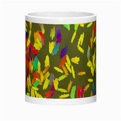 Colorful brush strokes painting on a green background                                                    Morph Mug from ArtsNow.com Center