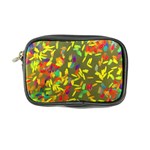 Colorful brush strokes painting on a green background                                                    Coin Purse