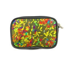 Colorful brush strokes painting on a green background                                                    Coin Purse from ArtsNow.com Back