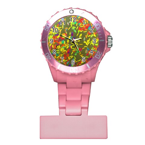 Colorful brush strokes painting on a green background                                                    Nurses Watch from ArtsNow.com Front