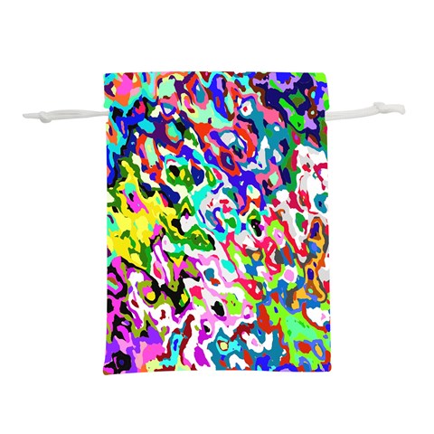 Colorful paint texture                                                Lightweight Drawstring Pouch (L) from ArtsNow.com Back