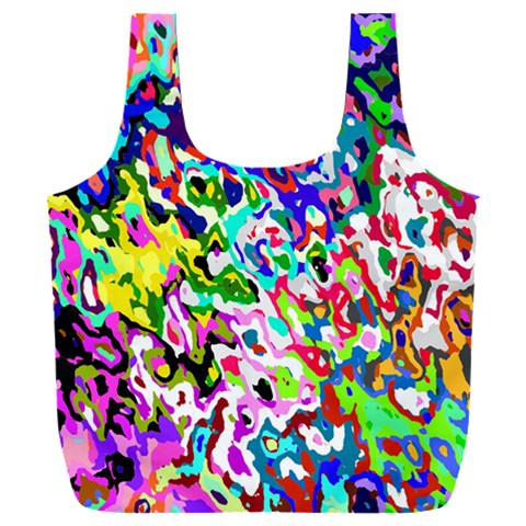 Colorful paint texture                                               Full Print Recycle Bag (XXL) from ArtsNow.com Front