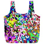 Colorful paint texture                                               Full Print Recycle Bag (XXL)