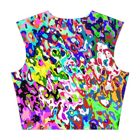 Colorful paint texture                                                    Cotton Crop Top from ArtsNow.com Back