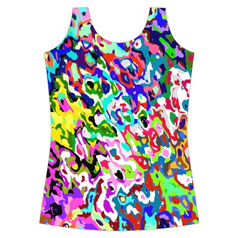 Colorful paint texture                                                   Criss cross Back Tank Top from ArtsNow.com Front