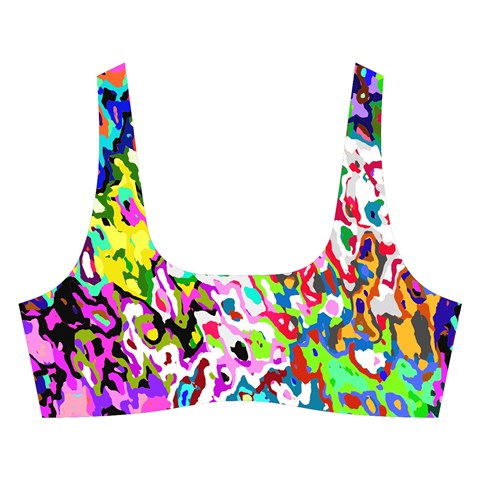 Colorful paint texture                                                   Cross Back Hipster Bikini Set from ArtsNow.com Front