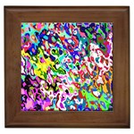 Colorful paint texture                                                    Framed Tile