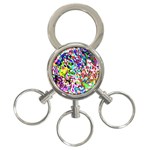 Colorful paint texture                                                    3-Ring Key Chain