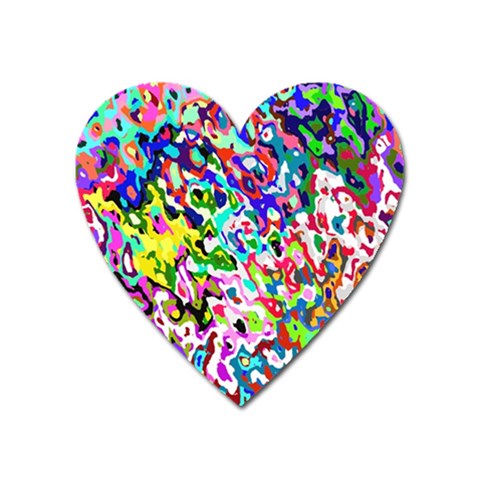 Colorful paint texture                                                    Magnet (Heart) from ArtsNow.com Front