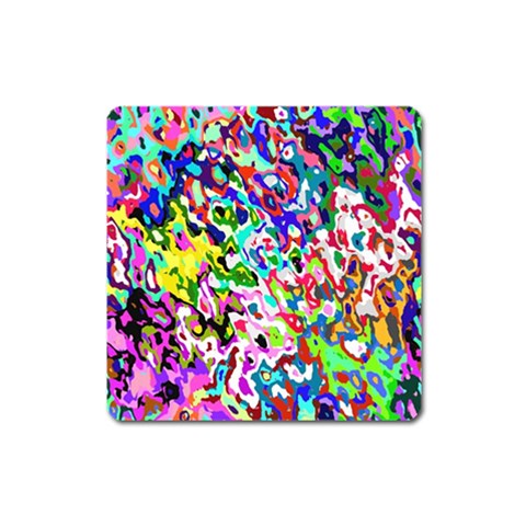 Colorful paint texture                                                    Magnet (Square) from ArtsNow.com Front