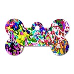 Colorful paint texture                                                    Dog Tag Bone (One Side)