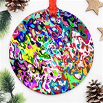 Colorful paint texture                                                    Ornament (Round)