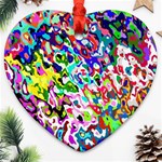 Colorful paint texture                                                    Ornament (Heart)