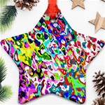 Colorful paint texture                                                    Ornament (Star)