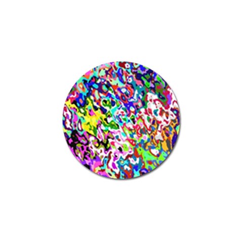 Colorful paint texture                                                    Golf Ball Marker from ArtsNow.com Front