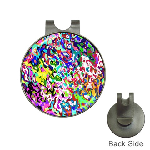 Colorful paint texture                                                    Golf Ball Marker Hat Clip from ArtsNow.com Front