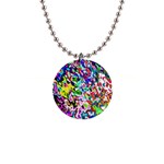 Colorful paint texture                                                    1  Button Necklace