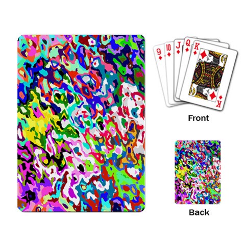 Colorful paint texture                                                    Playing Cards Single Design from ArtsNow.com Back