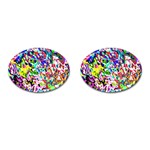 Colorful paint texture                                                    Cufflinks (Oval)