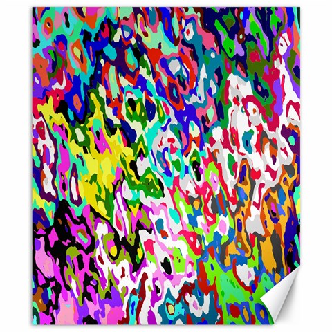 Colorful paint texture                                                    Canvas 8  x 10  from ArtsNow.com 8.15 x9.66  Canvas - 1