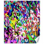 Colorful paint texture                                                    Canvas 8  x 10 