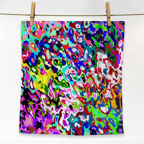 Colorful paint texture                                                    Face Towel from ArtsNow.com Front