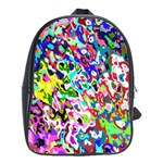 Colorful paint texture                                                    School Bag (Large)