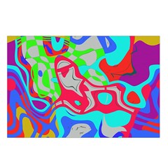 Colorful distorted shapes on a grey background                                                  Belt Pouch Bag (Large) from ArtsNow.com Loop