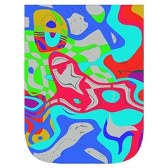 Colorful distorted shapes on a grey background                                                  Waist Pouch (Large) from ArtsNow.com Front Pocket