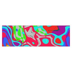 Colorful distorted shapes on a grey background                                                  Toiletries Pouch from ArtsNow.com Hand Strap