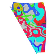 Colorful distorted shapes on a grey background                                                    Midi Wrap Pencil Skirt from ArtsNow.com Front Left