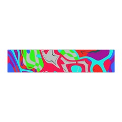 Colorful distorted shapes on a grey background                                                 Pleated Skirt from ArtsNow.com Waist Band