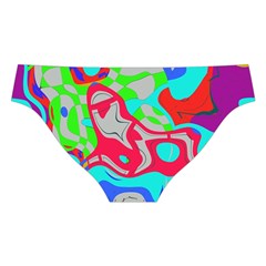 Colorful distorted shapes on a grey background                                                    Cross Back Hipster Bikini Set from ArtsNow.com Back Under