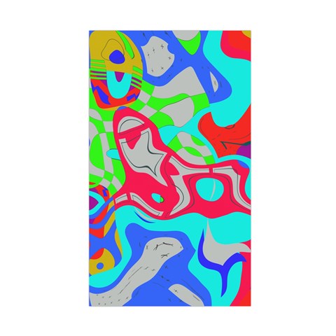 Colorful distorted shapes on a grey background                                                      Duvet Cover (Single Size) from ArtsNow.com Front