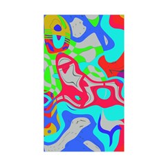 Colorful distorted shapes on a grey background                                                      Duvet Cover (Single Size) from ArtsNow.com Front