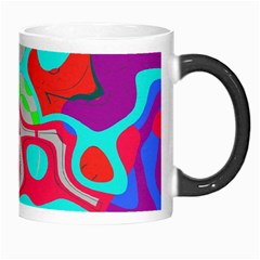 Colorful distorted shapes on a grey background                                                     Morph Mug from ArtsNow.com Right