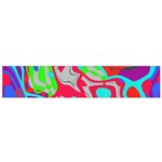 Colorful distorted shapes on a grey background                                                     Flano Scarf