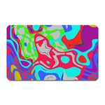 Colorful distorted shapes on a grey background                                                     Magnet (Rectangular)