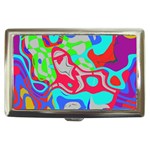 Colorful distorted shapes on a grey background                                                     Cigarette Money Case