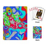 Colorful distorted shapes on a grey background                                                     Playing Cards Single Design